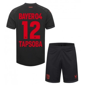 Bayer Leverkusen Edmond Tapsoba #12 Domaci Dres za Dječji 2023-24 Kratak Rukavima (+ kratke hlače)